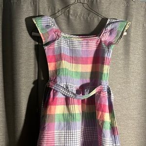 Gap girls madras dress size 6-7
